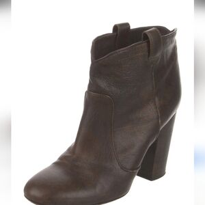 Laurence Dacade Women's Brown Leather Ankle Boots Size 40 (9)
